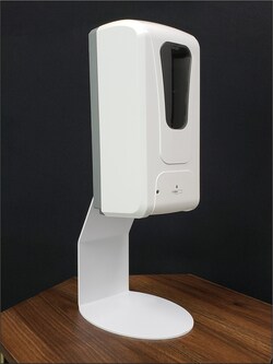 Lime Media Hand Sanitizer Table Top Stand with Touchless Dispenser 1 Ea. | Buy Online | Lime Media | Fisher Scientific